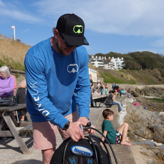DiveUK Long Sleeve Tee Light Blue